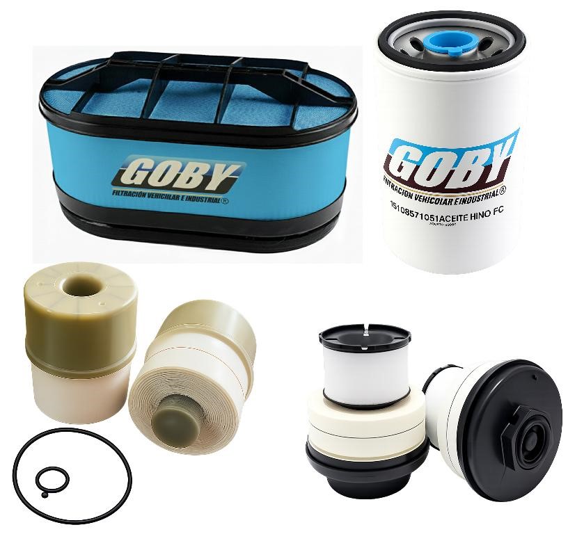 KIT HINO FC EURO V AG661003 FILTRO AIRE, FG941348A-FG941348B FILTROS COMBUSTIBLE, OG971051 FILTRO ACEITE