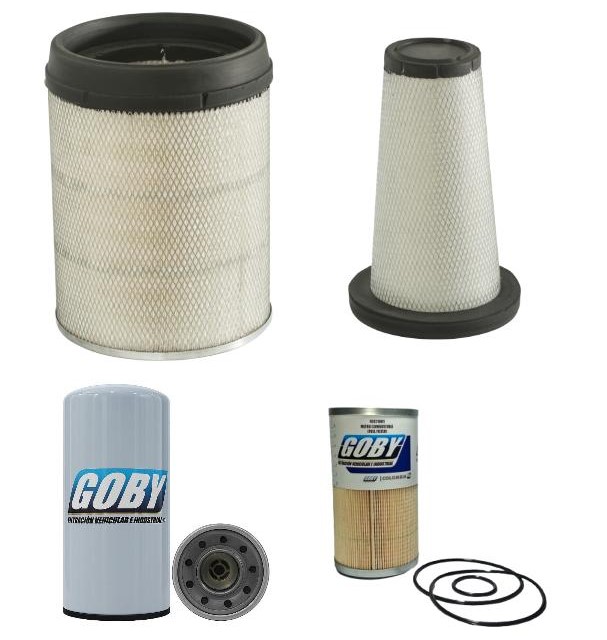 KIT INTERNATIONAL PROSTAR WORKSTAR 7600 2010 MAG961020R FILTRO AIRE PRINCIPAL, AG862020R FILTRO AIRE SECUNDARIO, OG971010 FILTRO ACEITE, FG971001 FILTRO COMBUSTIBLE CARTUCHO